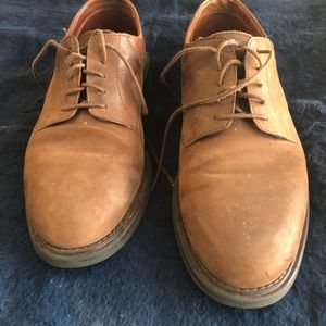 Mens Oxford Leather Shoes Size 10 M Brown Johnston Murphy